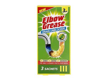 ELBOW GREASE DRAIN UNBLOCKER 3X40G