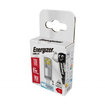 ENERGIZER LED G4 1.2W (9W) 90LM DAYLIGHT 6500K 15 YEAR LIFE