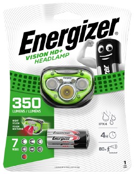 ENERGIZER VISION HD+ HEADLAMP 350 LUMENS