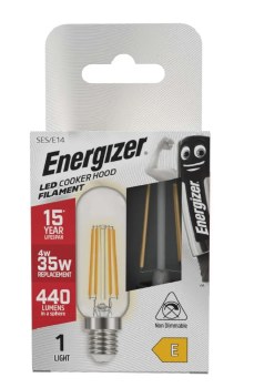 ENERGIZER LED 4W (35W) 440 LUM E14 FILAMENT COOKER HOOD LAMP