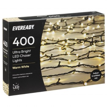EVEREADY 400 ULTRA BRIGHT WARM WHITE CHASER  LIGHTS