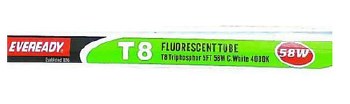 EVEREADY COOL WHITE (COL840) T8 58W (5FT) FLOURESCENT TUBE