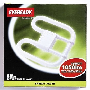 EVEREADY WHITE (COL3500K) 2D 16W 2 PIN