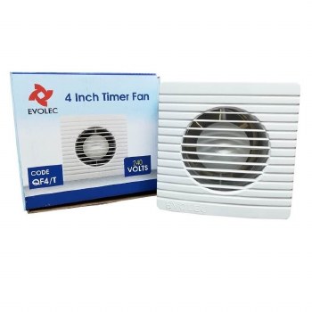 EVOLEC 4'' EXTRACTOR FAN WITH TIMER