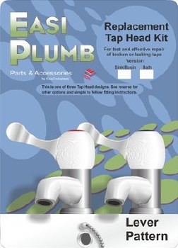 EASI PLUMB 1/2" REPLACEMENT TAP HEAD KIT LEVER PATTERN