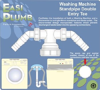 EASI PLUMB WASHING MACHINE STANDPIPE DOUBLE ENTRY TEE