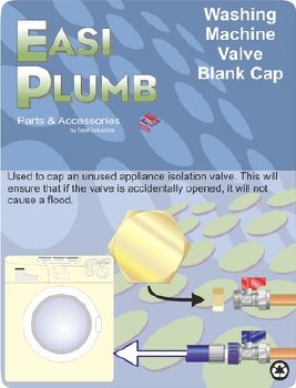 EASI PLUMB 3/4" WASHING MACHINE VALVE BLANK CAP