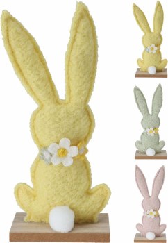 32CM FELT BUNNY - ASSORTED