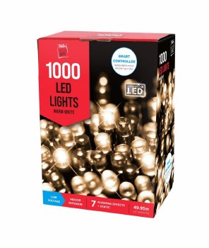 FESTIVE MAGIC 1000 LED LIGHTS - WARM WHITE