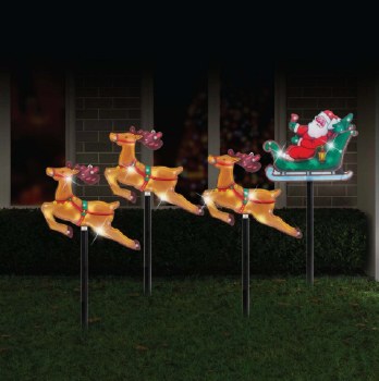 FESTIVE MAGIC LED SANTA SLEIGH PVC LASER PATH LIGHTS