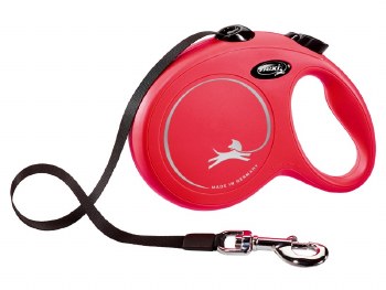 FLEXI CLASSIC SM RED CORD 5M LEAD