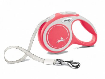 FLEXI DOG LEAD XS 3MTR TAPE - RED