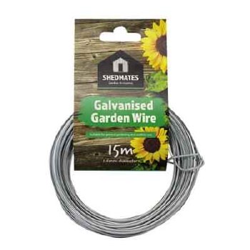 SHEDMATE GALVANISED GARDEN  WIRE - 15M X 1.6MM