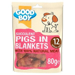 GOODBOY PAWSLEYS PIG IN BLANKETS 80G