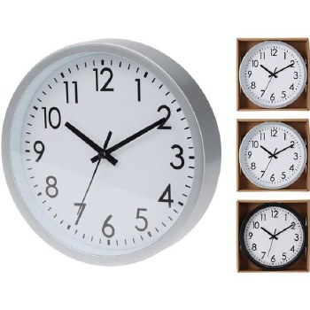 WALL CLOCK 3 ASST 20CM
