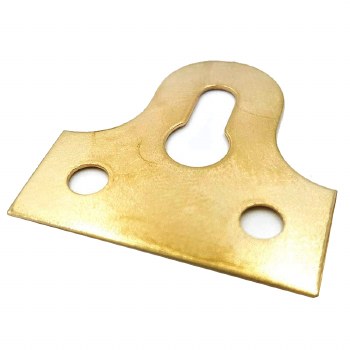 GLASS PLATE SLOTTED BRASS 1 1/4 INCH 4 PACK