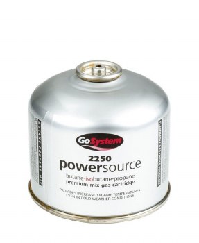 GO SYSTEM BUTANE/PROPANE GAS CARTRIDGE 220 GRM