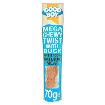 GOOD BOY MEGA CHEWY TWIST WITH DUCK  WITH 100% NATURAL MEAT 70G