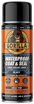 GORILLA W/PROOF COAT & SEAL (SPRAY) 
BLACK 450ML