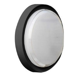 GREENLAMP VEGA 18W LED ROUND BULKHEAD IP65 1800 LUMENS CCT BLACK