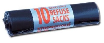 STRONGHOLD HEAVY DUTY BLACK BAGS
