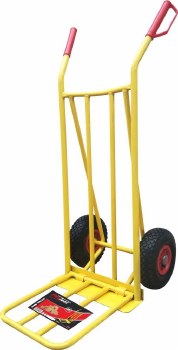 STANDARD SACK TRUCK WITH PUMP WHEELS - YELLOW