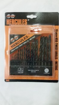 HERCULES HSS DRILL SET 19PC - METRIC
