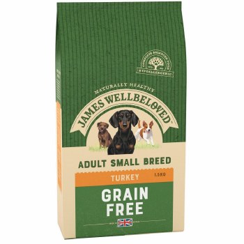 JAMES WELLBELOVED TURKEY SMALL BREED ADULT GRAIN FREE 1.5KG