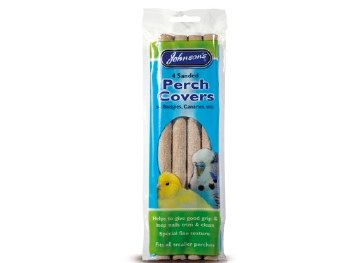 JOHNSONS BUDGIE SAND PERCH COVER - 4 PACK