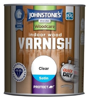 JOHNSTONES INDOOR CLEAR VARNISH SATIN -750ML