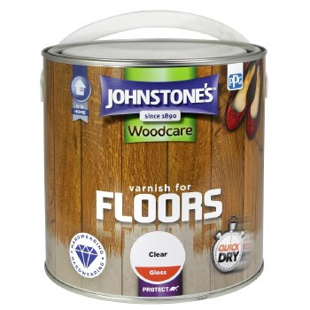 JOHNSTONES WOODCARE VARNISH FOR FLOORS - CLEAR GLOSS 2.5L