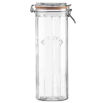 KILNER FACETTED CLIP TOP JAR 2.2L