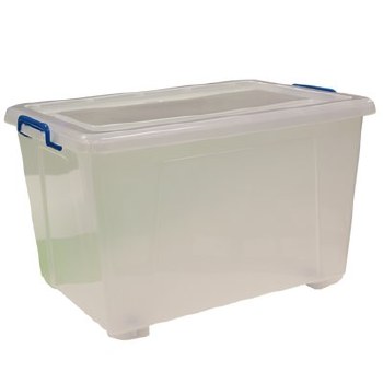 KINGFISHER 90 LTR STORAGE BOX WITH LID AND WHEELS