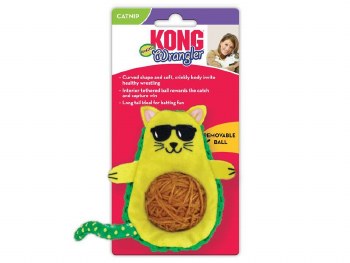 KONG WRANGLER AVOCADO CAT TOY