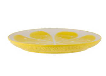 TYPHOON WORLD FOODS LEMON ROUND PLATTER 28CM