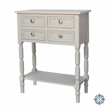 LINCOLN 2+2 DRW CONSOLE TABLE SUBTLE GREY