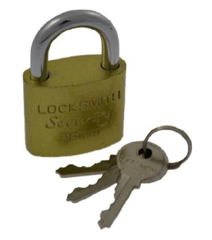 LOCKSMITH SECURITY 38MM PADLOCK - SCHOOL LOCKER LOCK