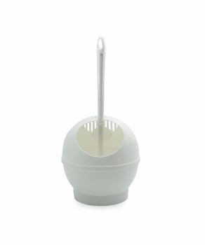 LORDOS TOILET BRUSH SET ROUND - WHITE