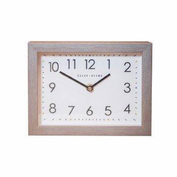 BAKER BROWN MANTLE CLOCK LIMESTONE