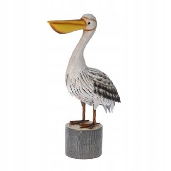 GARDEN DECOR METAL PELICAN 48CM