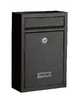 METAL POST BOX BLACK