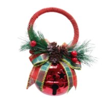 MINI SHINY NUTBELL HANGER 15CM -  ASSORTED