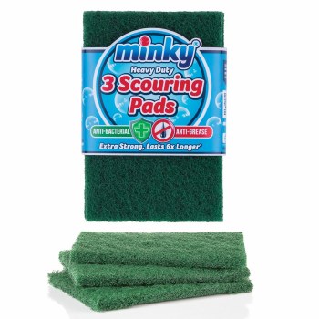 MINKY EXTRA STRONG SCOURING PAD 3PACK