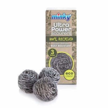 MINKY ECO SPIRAL SCOURERS 3PK