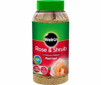 MIRACLE-GRO ROSE & SHRUB CONTROLLED RELEASE PLANT FOOD SHAKER JAR 1 KG