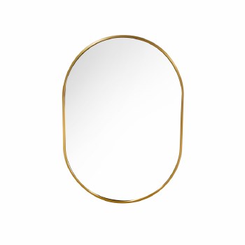 MODENA OVAL WALL MIRROR GOLD 50CM X 70CM