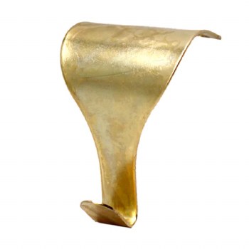 MOULDING HOOKS BRASS 2PACK