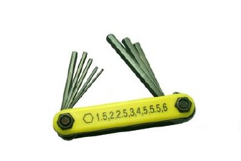 NO6023 FOLD UP HEXAGON KEY SET