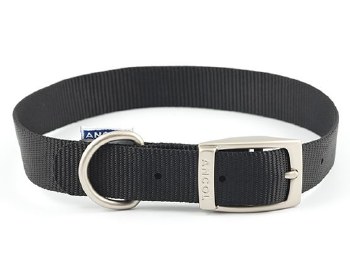 NYLON COLLAR BLACK 18" S4