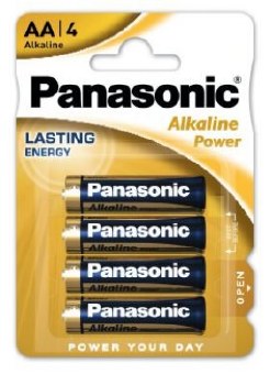 PANASONIC ALKALINE BATTERY - AA - 4 PACK